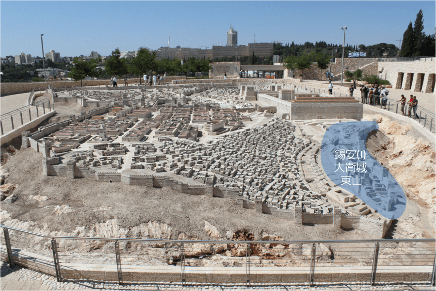 上图：耶路撒冷以色列博物馆的耶路撒冷模型。