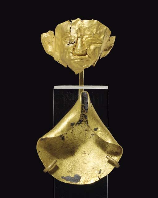 上图：迦南神像的金面具和金灯盏。在人看是精美的艺术品，在神眼中却是可憎的物，不可贪图，也不可收取。